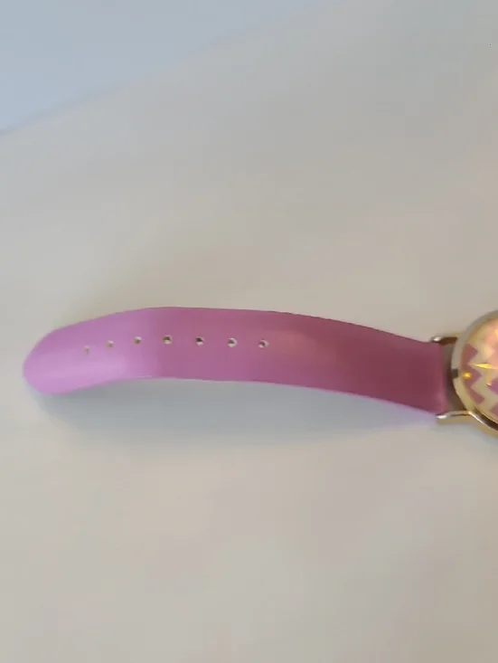 Charming Charlie Lavender and White Chevron Quartz Watch - Picture 5 of 8